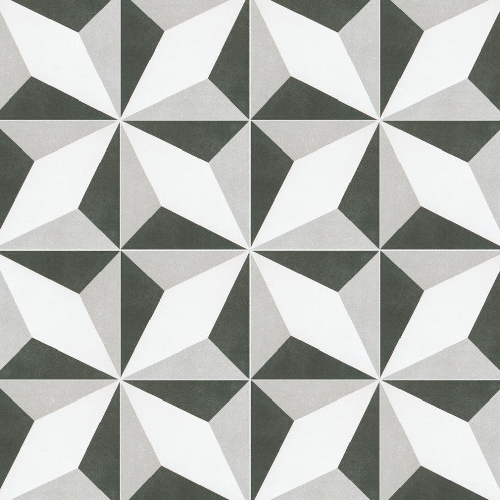 Twenties Ceramic Floor and Wall Tile, Diamond