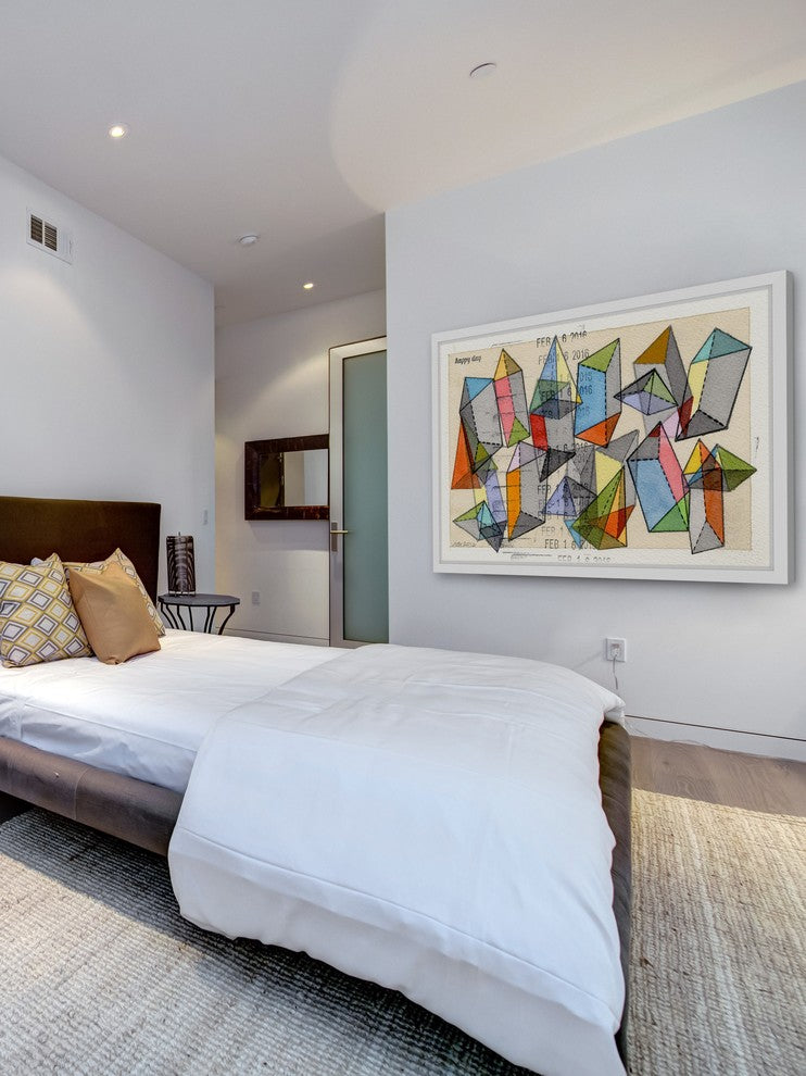 Marmont Hill, "Happy Day" by Nikki Galapon Framed Painting Print, 30x20