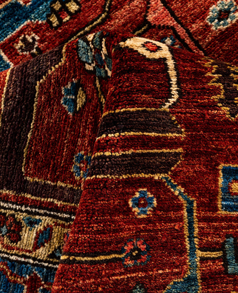 Serapi One-of-a-Kind Hand-Knotted Area Rug Red, 6'0" x 9'0"