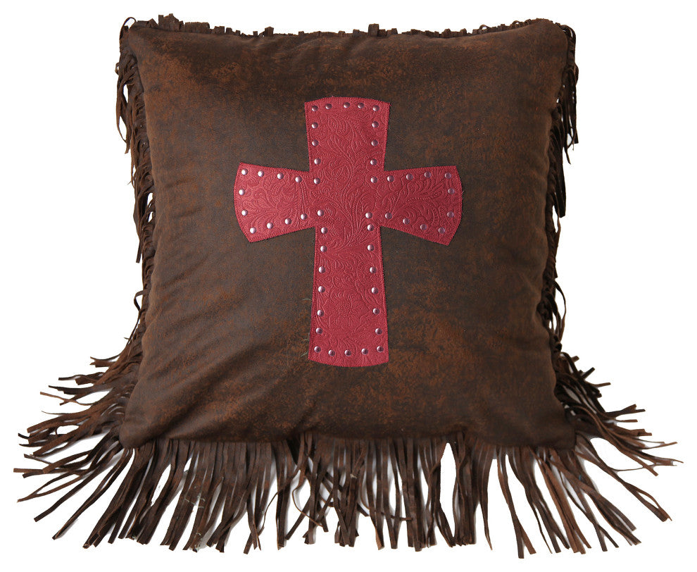 Cheyenne Cross Pillow, Red