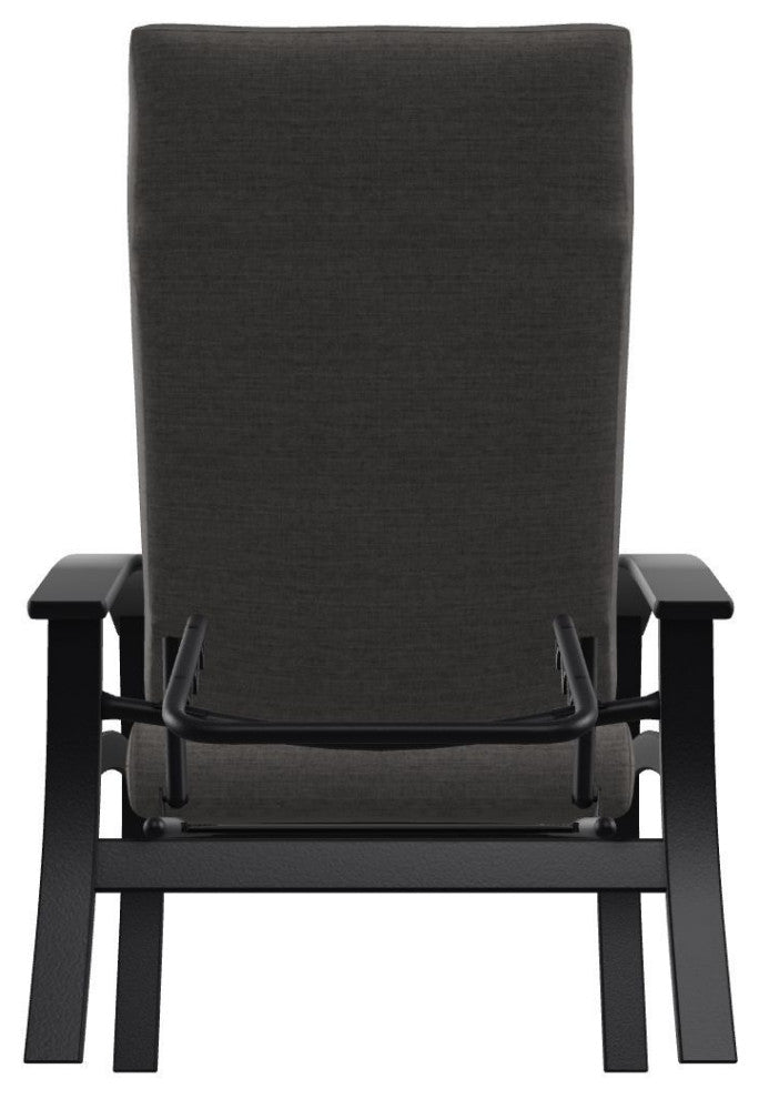 Belle Isle Cushion Outdoor Adjustable Back Chair, Graystone/Black
