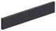 22" Vanity Top Side Splash, Black Luxe, Left