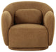 Misty Brown Boucle Accent Chair Brown