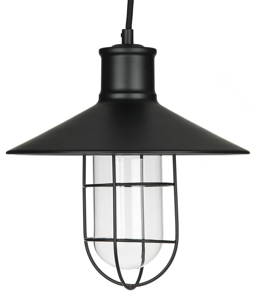 Sunlite Canopy Bronze Black Cage Antique Style Pendant Fixture, 10 in., 120V