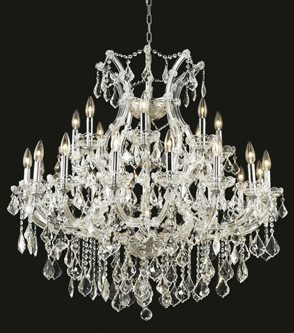 Elegant Maria Theresa Fixture, Chrome Finish With Spectra Swarovski Crystal