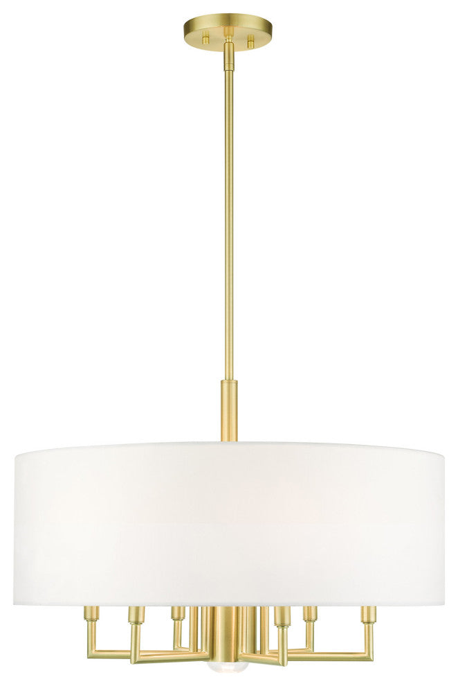 Satin Brass Timeless, Transitional, Pendant Chandelier