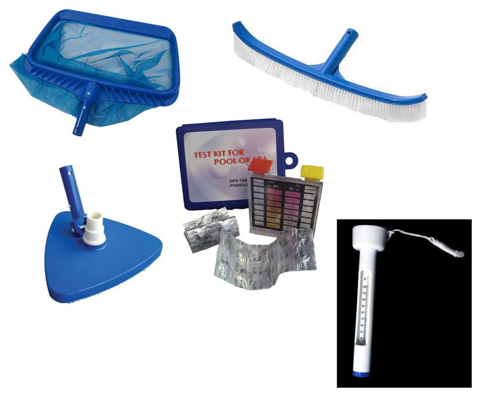 6-Piece Deluxe Swimming Pool Maintenance Kit