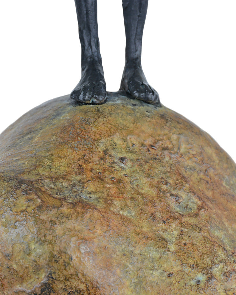 Man on Rock Medium Bronze