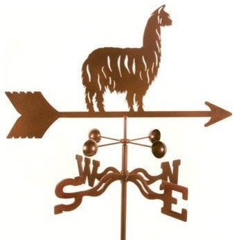 Alpaca/Llama Weathervane With 4 Sided Mount