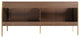 Oakville Bath Vanity, Ceramic Sink, Walnut Ebony, 72 Inch, Satin Brass Hardware