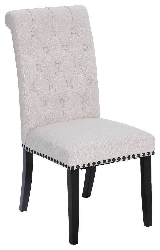 Home Beyond 2-Piece Dining Chair Set, Beige