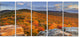 Endless Forests in the Fall Foliage, Landscape Canvas Print, 60"x28", 5 Panels