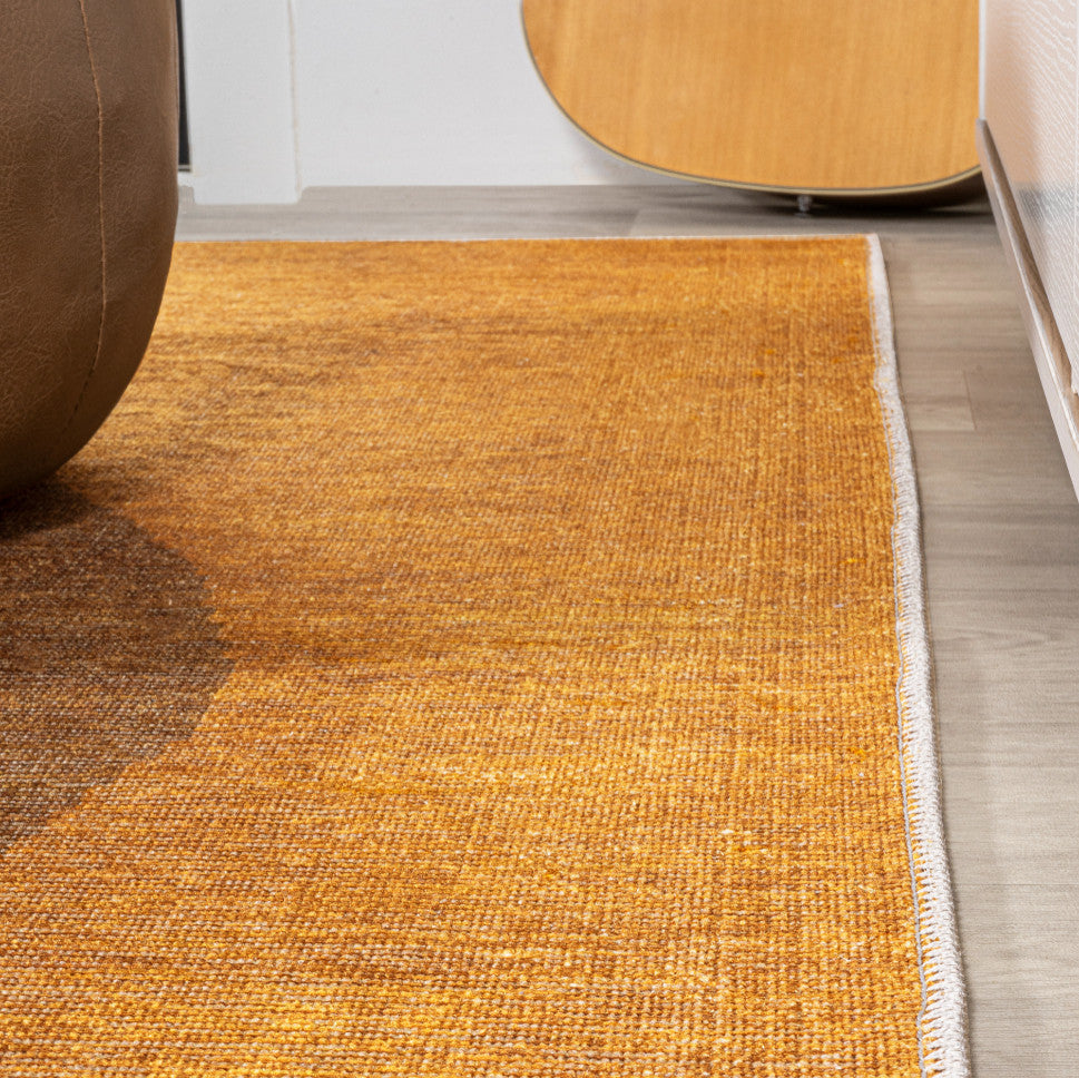 Demie Minimalist Graphic Circle Machine-Washable Area Rug, 5x8