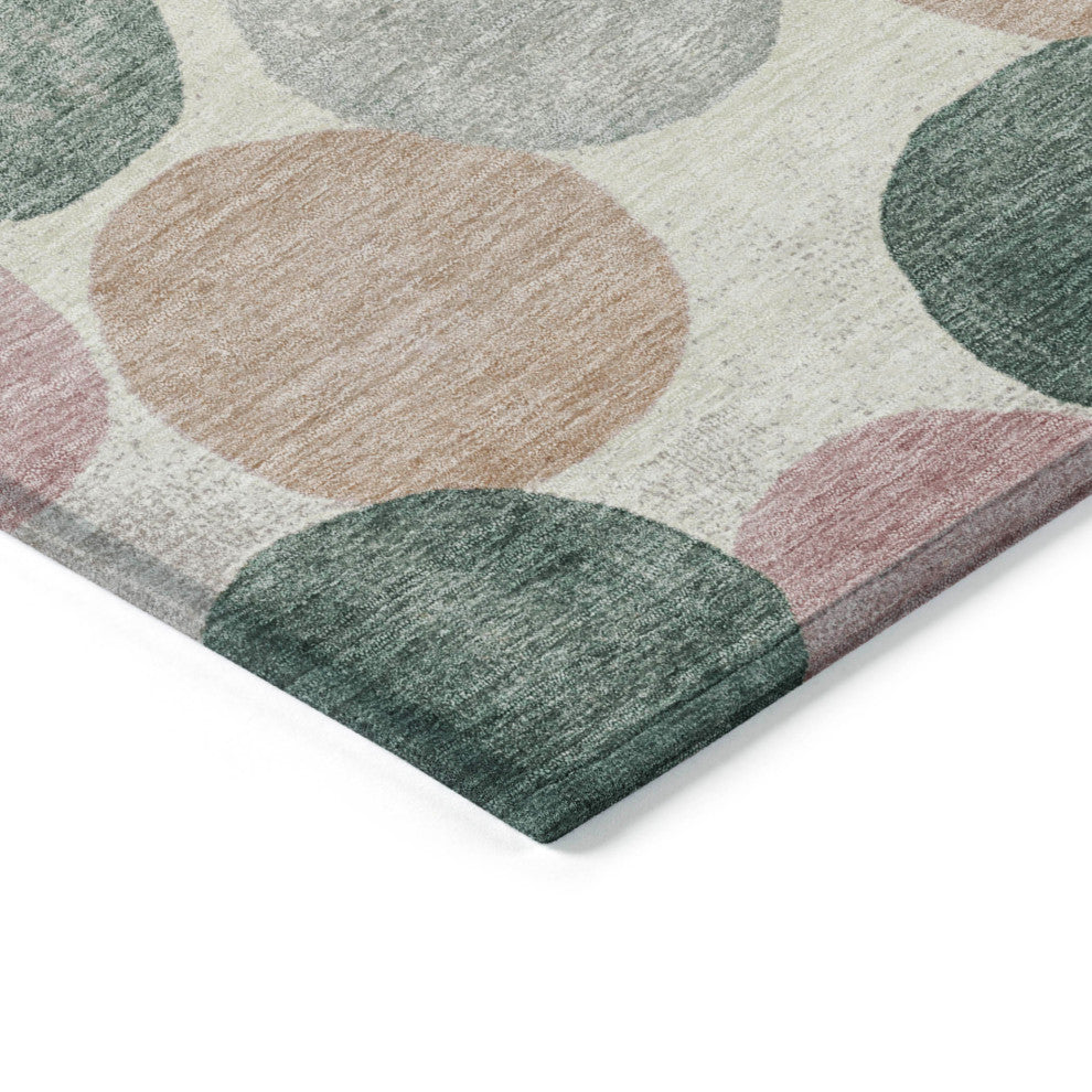 Machine Washable Indoor/Outdoor Chantille ACN1898 Salmon 8' x 10' Rug