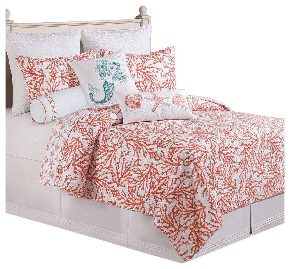 Cora Full/Queen Quilt Ensemble by C & F, 9-Piece