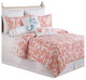 Cora Full/Queen Quilt Ensemble by C & F, 9-Piece