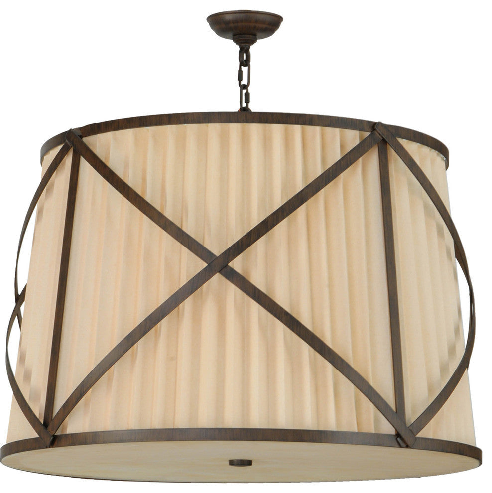 31 Wide Muirfield Pleated Fabric Pendant