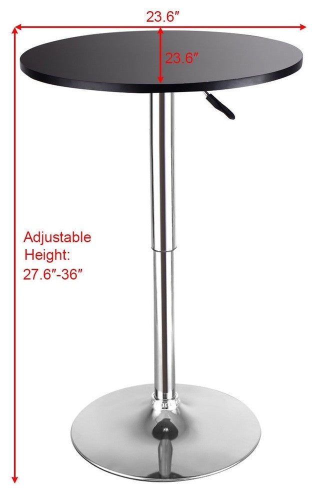 Height Adjustable Round Bar Table