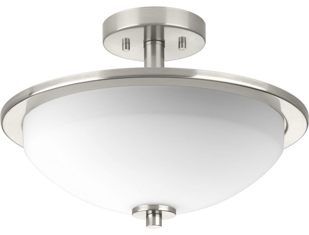Replay Collection 2-Light Semi-Flush Convertible, Brushed Nickel