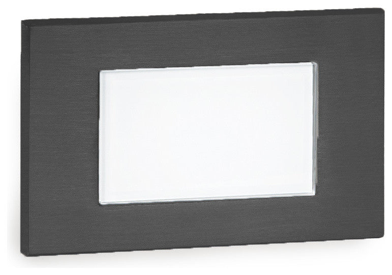 LED Diffused Step and Wall Light, Black