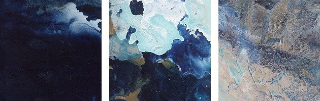 "Deep Blue Pool" Canvas Art, 16"x16"x1.25"