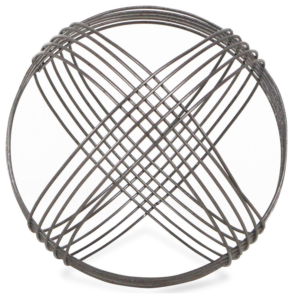 Silver Metal Orb 8.25" Dia