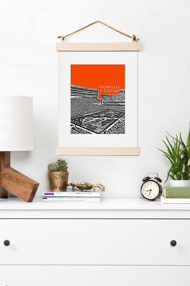 Deny Designs Bird Ave University of Florida Orange Art Print