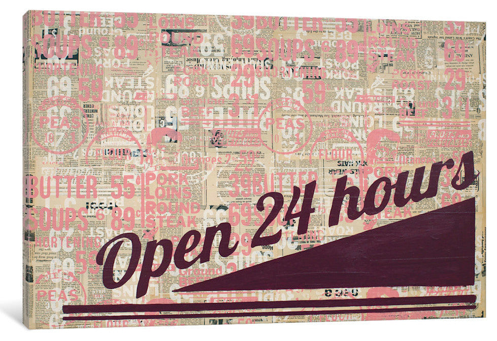 "Late Nights Early Mornings" by Kyle Mosher, 26x18x1.5