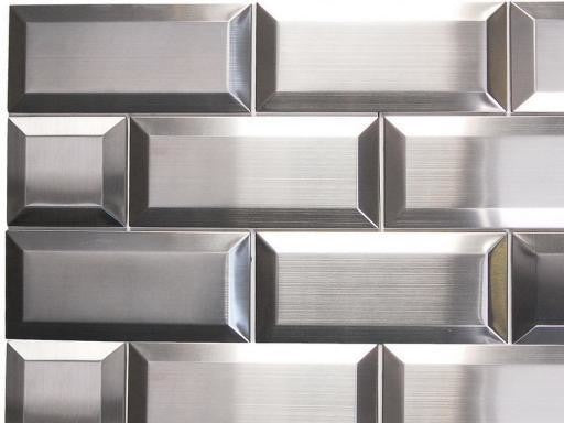 Oddysey Subway Mosaic Tile, 3"x3", Set of 50