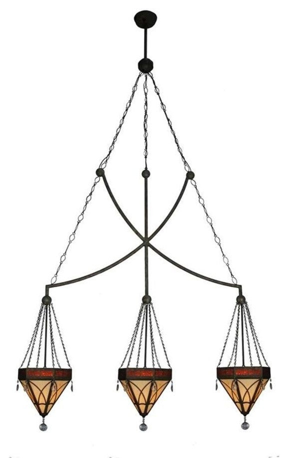 63 Wide Larkfield 3 Light Pendant