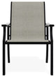 St. Catherine Sling Outdoor Armchair, Ella/Black