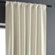 Cottage White Bellino Blackout Room Darkening Curtain Single Panel, 50"x108"