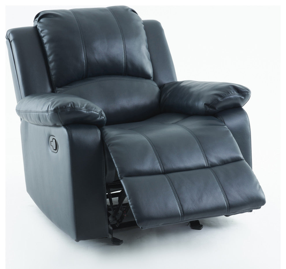 Clifton Leather Gel Recliner, Midnight Blue
