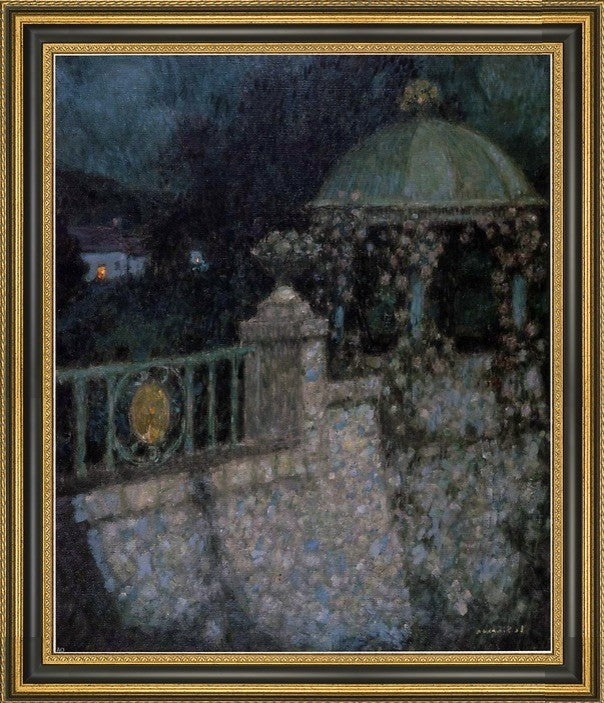 Henri Le Sidaner in The Full Moon Framed Premium Canvas Print, 20"x25"