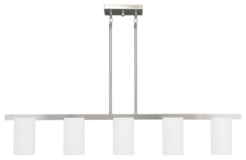 Astoria Chandelier, Brushed Nickel