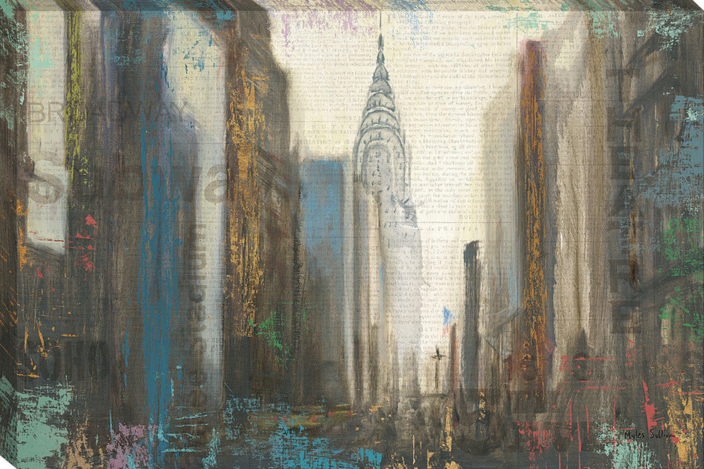 "Urban Movement I Ny" By Myles Sullivan, Giclee Print on Gallery Wrap Canvas