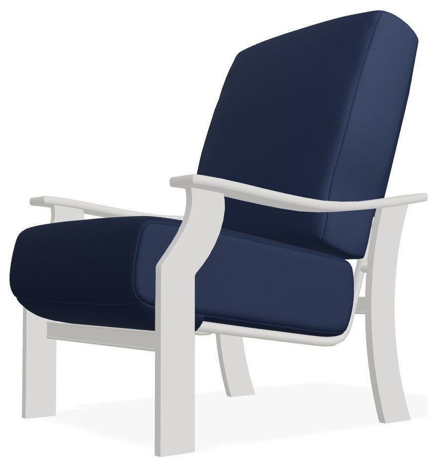 St. Catherine Deep Seat Outdoor Armchair, Navy/Snow