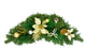 Unlit Decorated Swag, Gold Poinsettias 44 tips, 24"