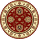 Cambridge 7340 Red, Ivory Floral Mahal, 7'7" Round