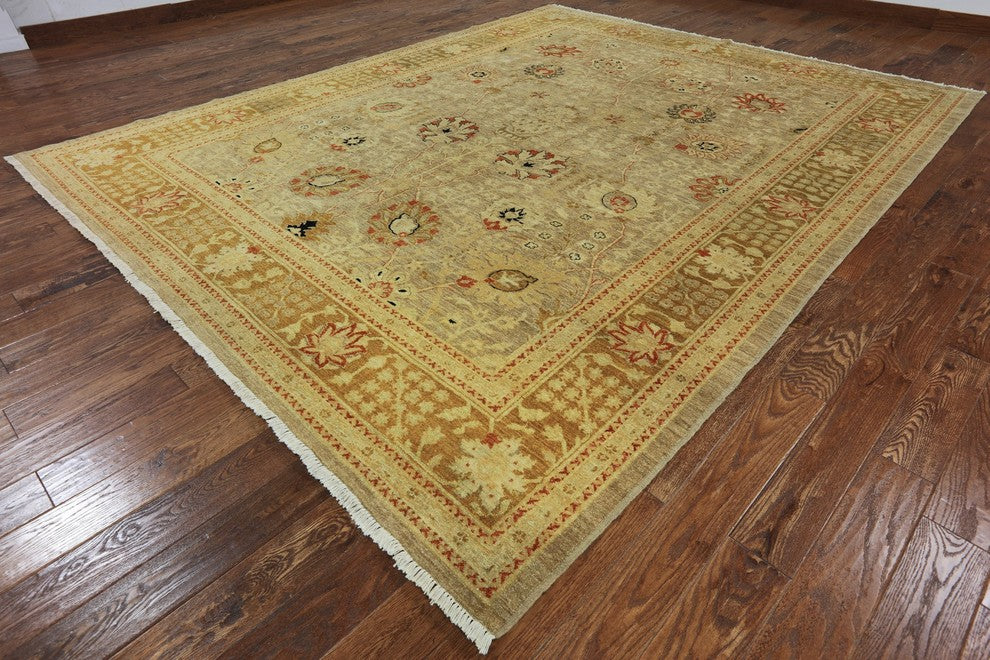 Oriental Chobi Peshawar Hand Knotted Rug 9'x12', W2515