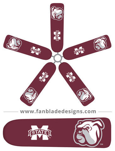 Mississippi State Fan Blade Covers, Set of 5