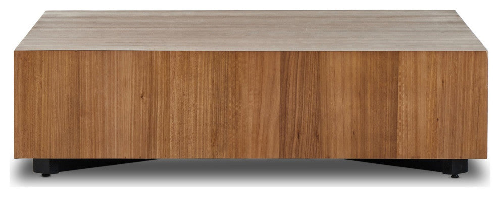 Hudson Large Square Coffee Table Natural Yukas, Black Pine