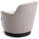 Reese Oatmeal Wood Base Swivel Chair