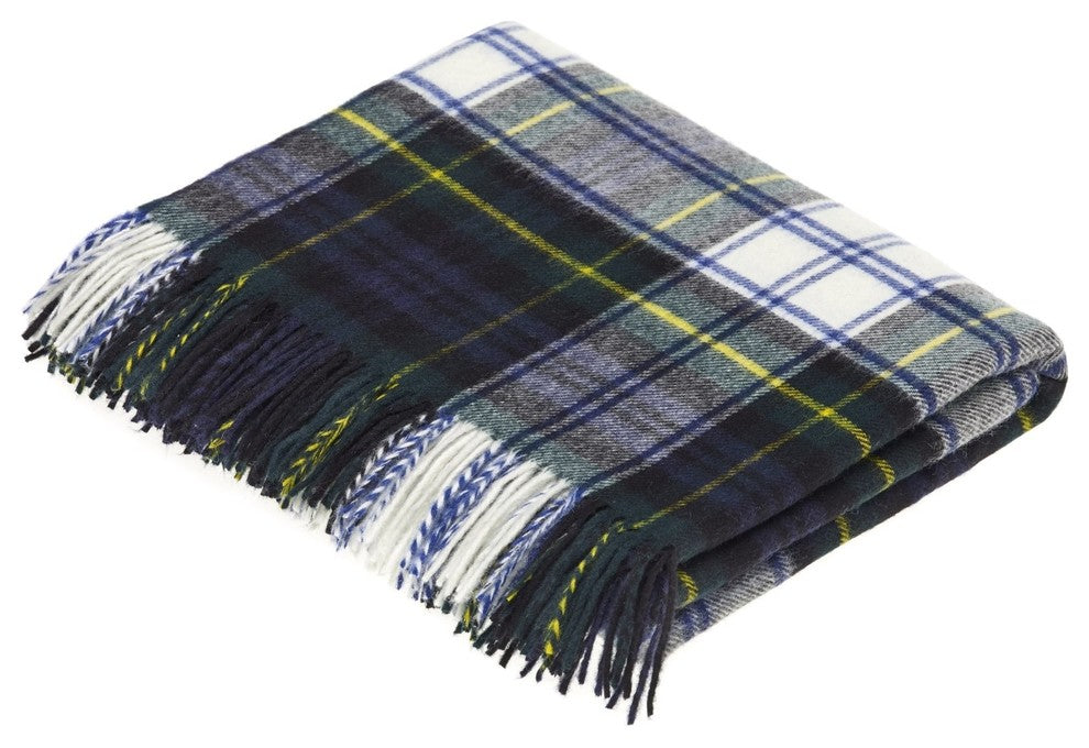 Tartan, Merino Lambswool, Dress Gordon, Throw Blanket