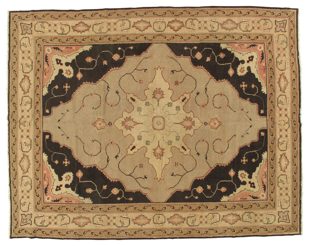 Consigned Indian Carpet Rug, 9'x11'6"