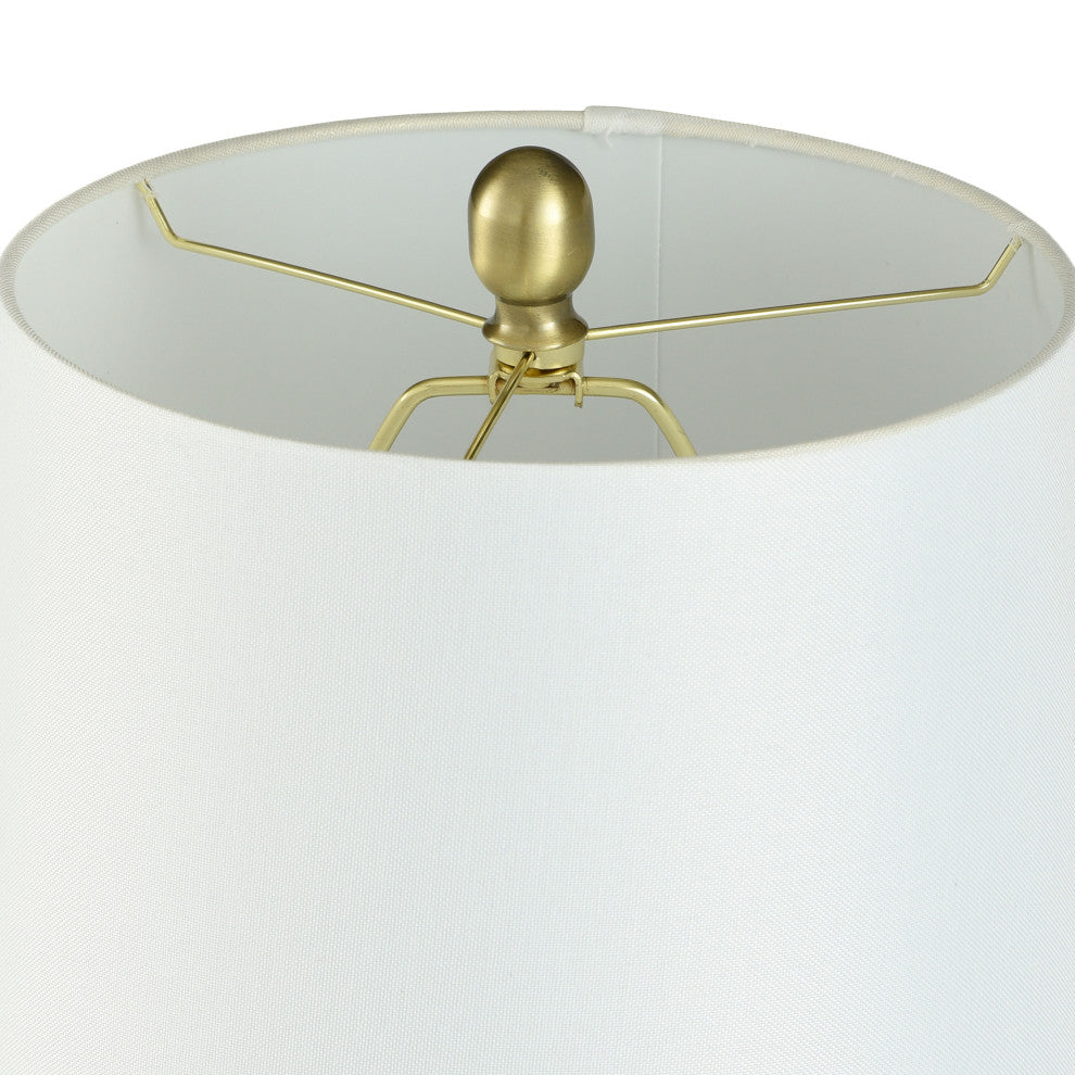Christy Table Lamp - Golden Copper - Brussels White