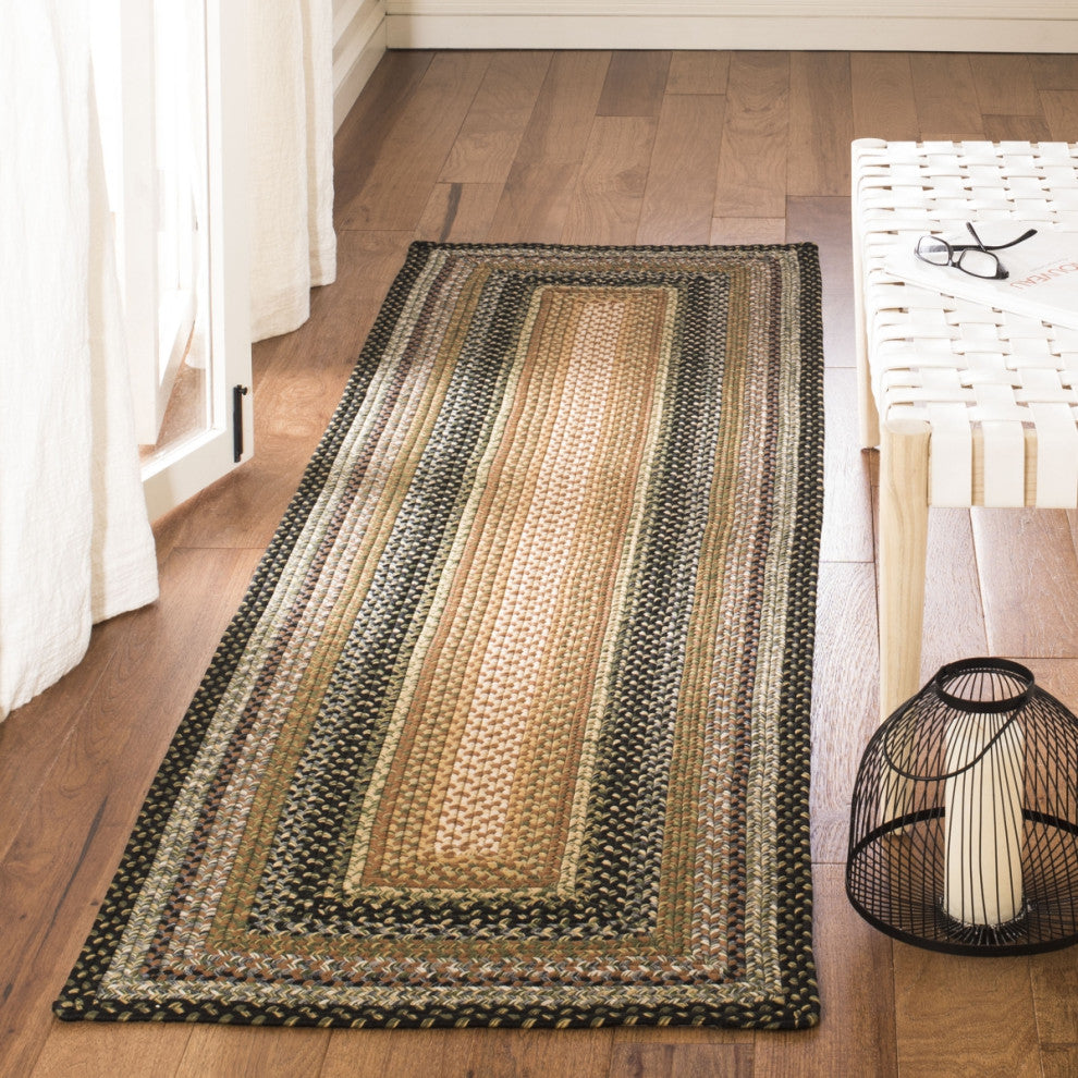 Safavieh Braided BRD308 Rug Machine-Washable, Multi, 2'3"x22'