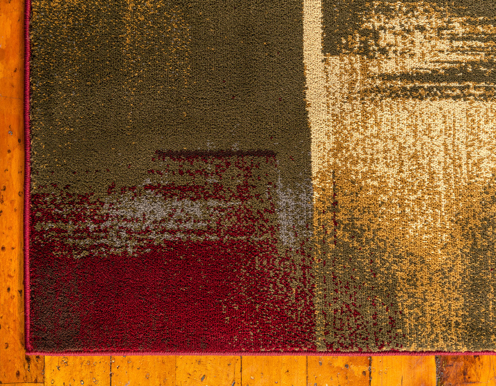 Unique Loom Multicolored Barista Timor 4' 0 x 6' 0 Area Rug