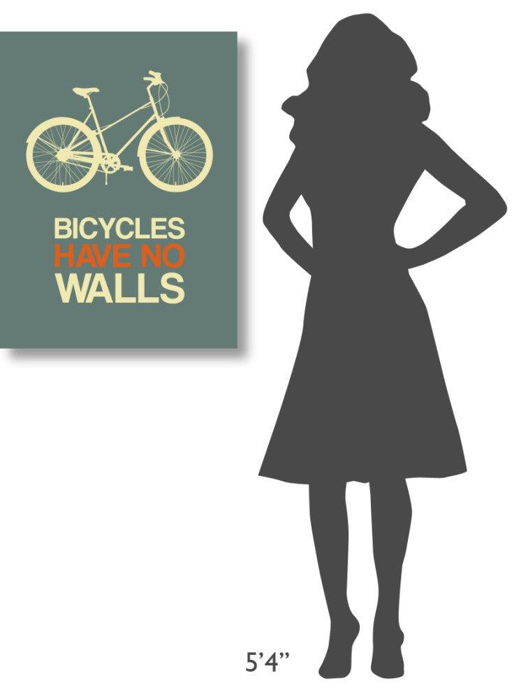 "Bicycles Have No Walls Poster 3" Fine Art Print