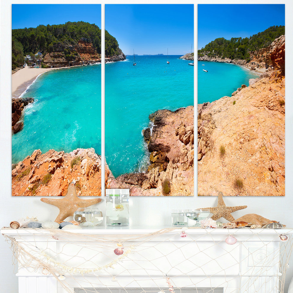 "Saladeta Ibiza in San Antonio" Metal Wall Art, 3 Panels, 36"x28"